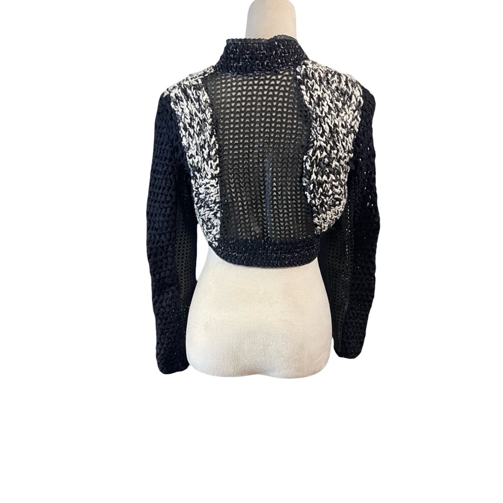 Versace Leather Knit-Crop Jacket - Picture 11 of 11